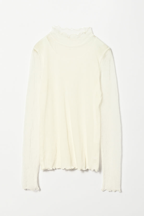 Mesh High Neck Pullover