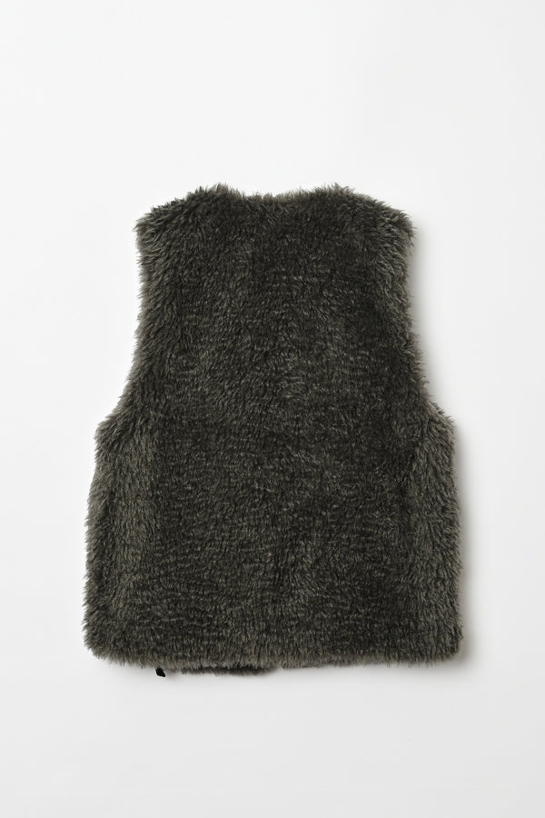 Fur Print Vest
