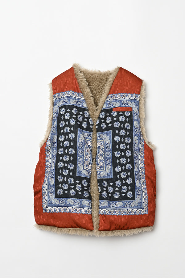 Fur Print Vest