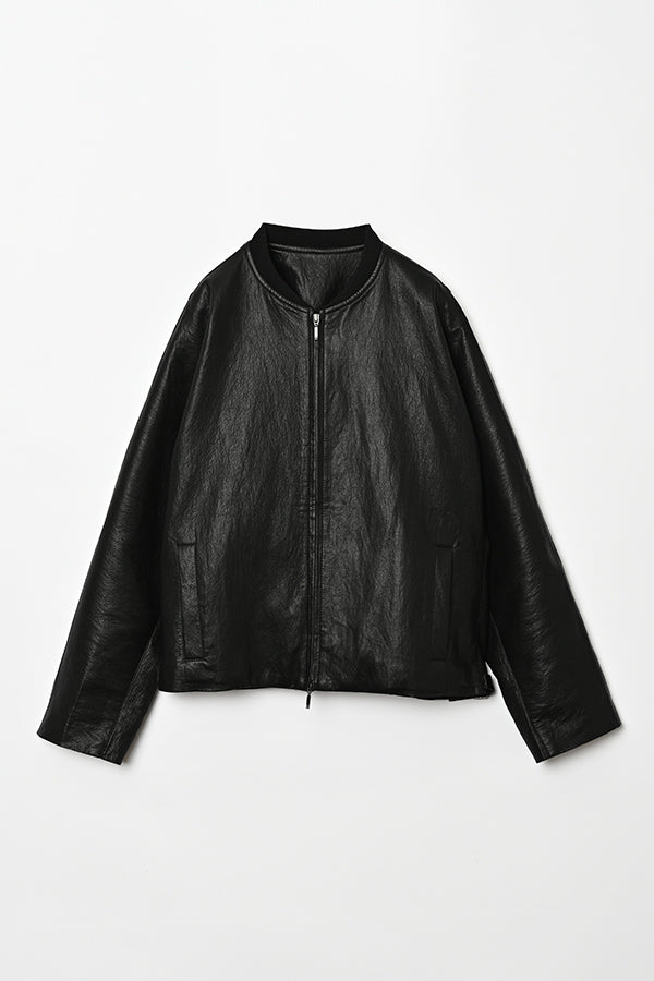 Eco Leather Gusset Sleeve Jacket