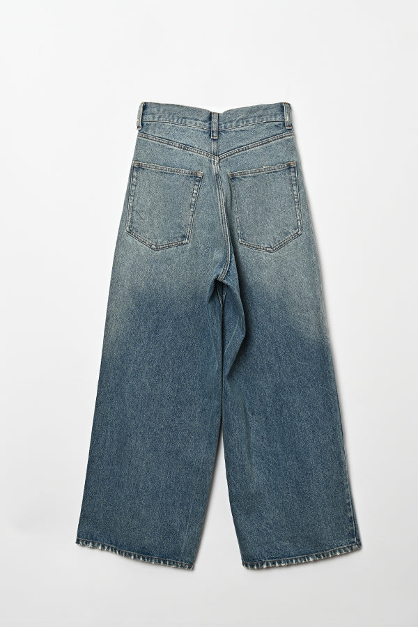 Wide-Leg Denim Trousers