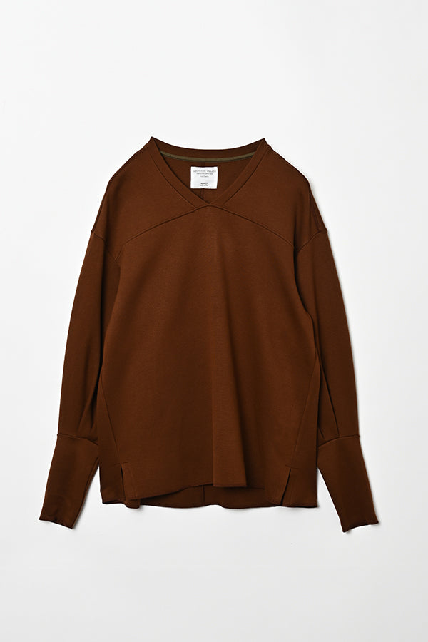Ponte V-Neck Pullover