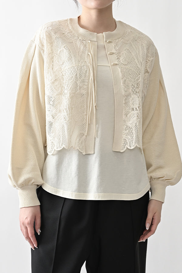 Floral Veil Cardigan
