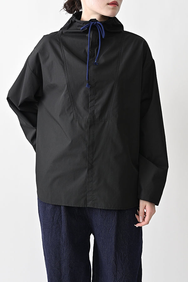 High Neck Paneled Shirt