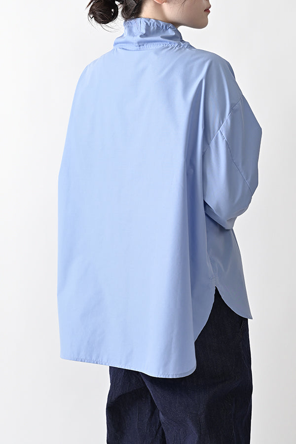 High Neck Paneled Shirt
