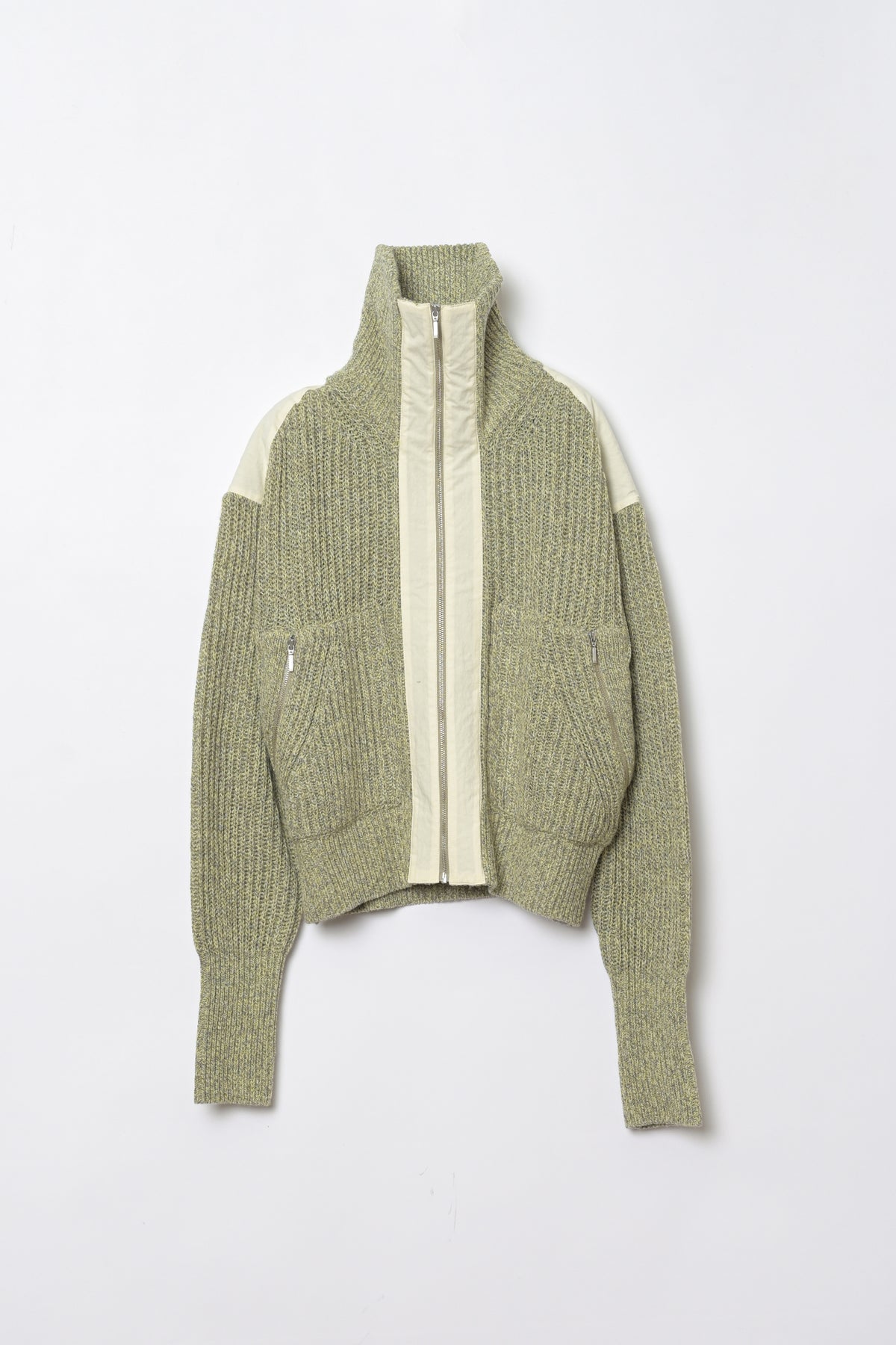 Mixed Yarn Knit Cardigan