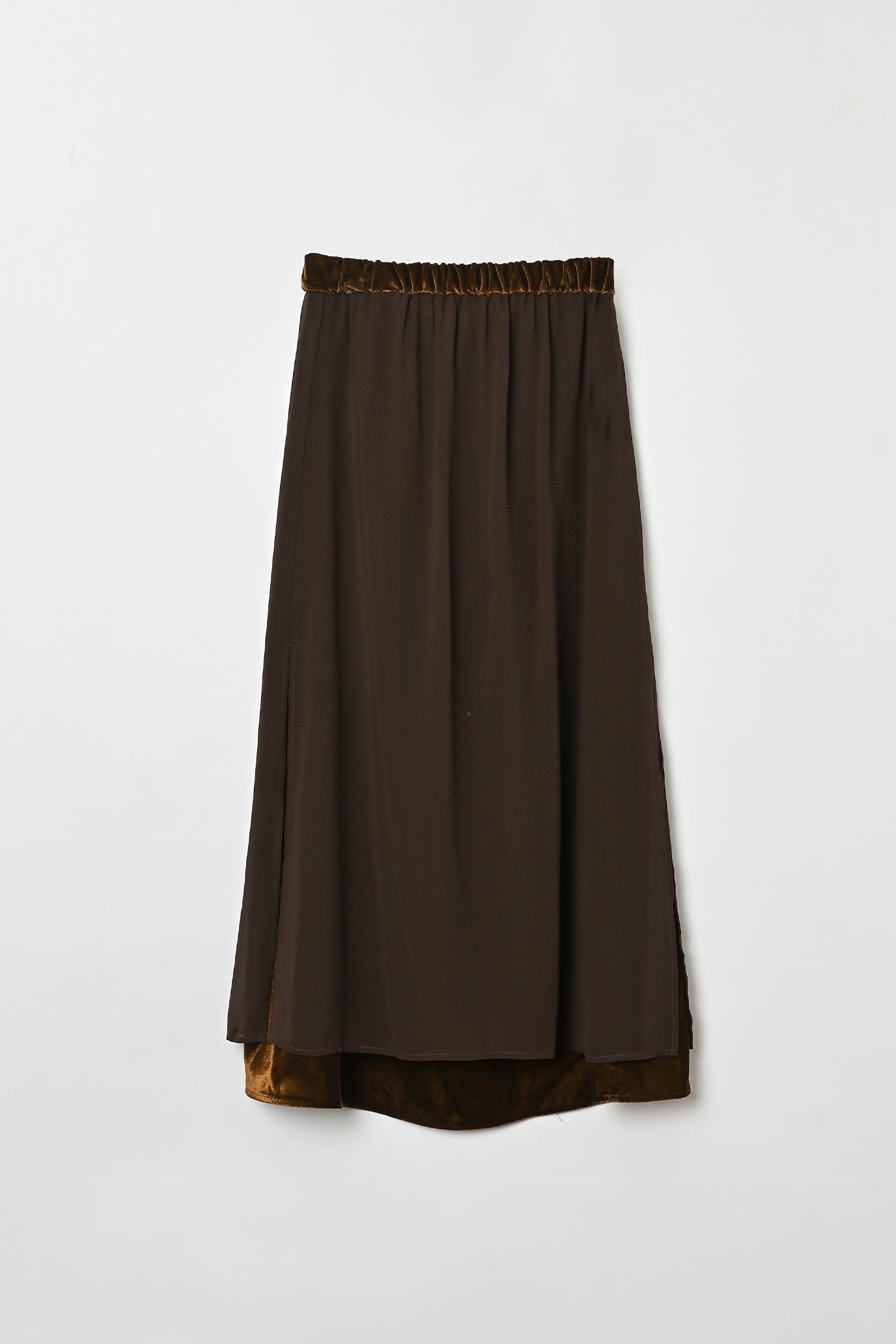 Velvet & Sheer Combo Skirt