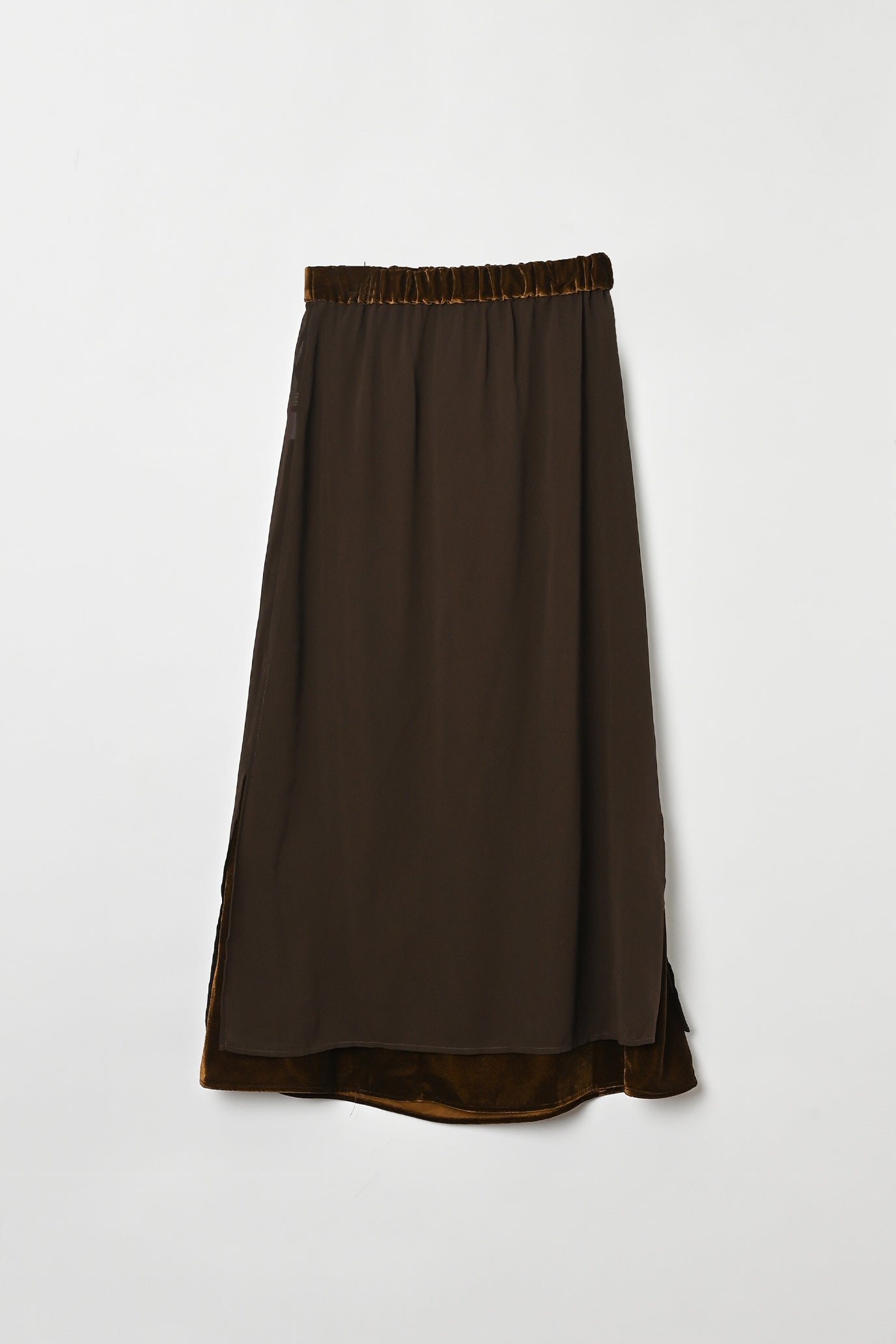 Velvet & Sheer Combo Skirt