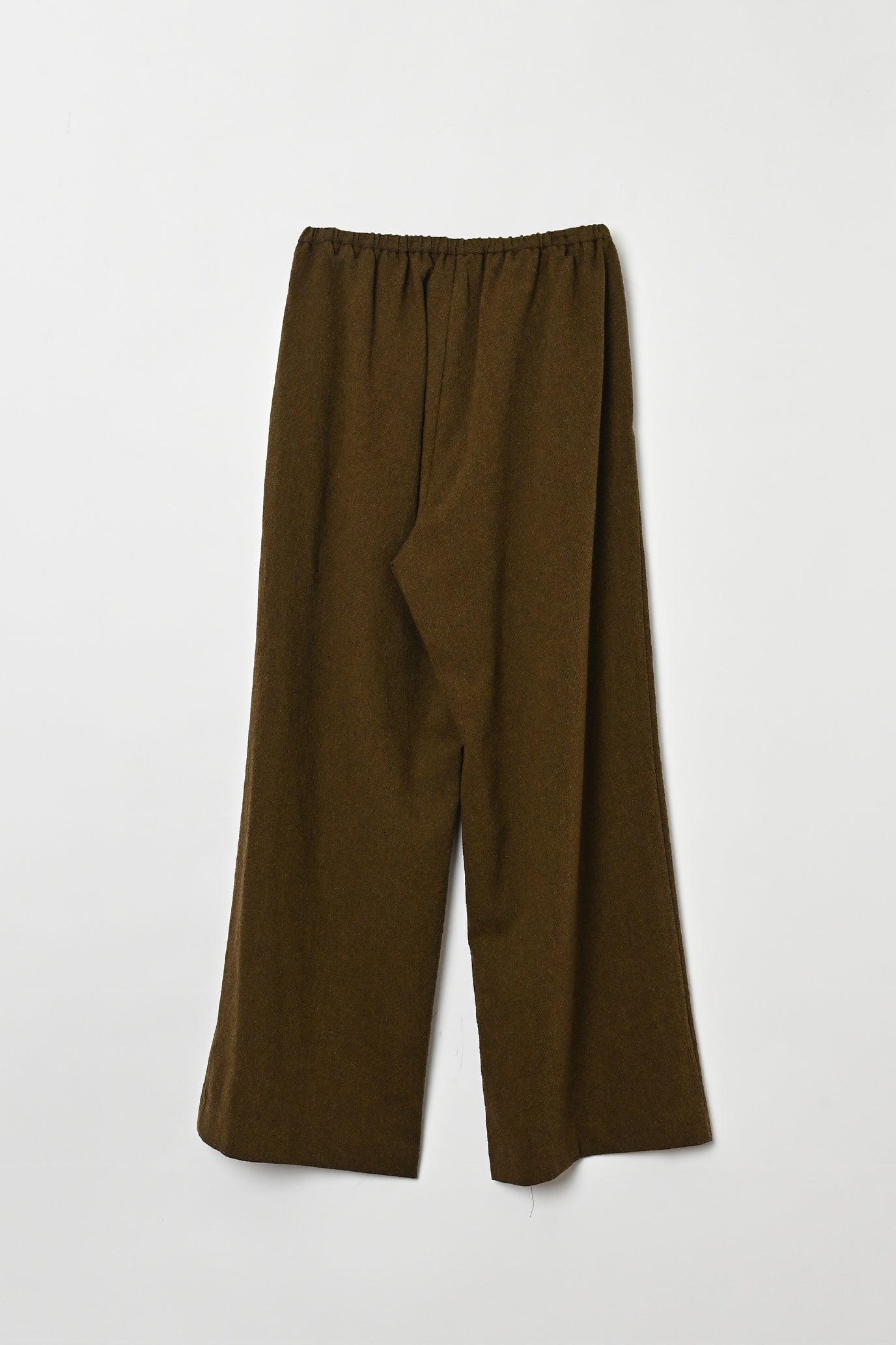 Wool-Cotton Tweed Double-Tuck Pants