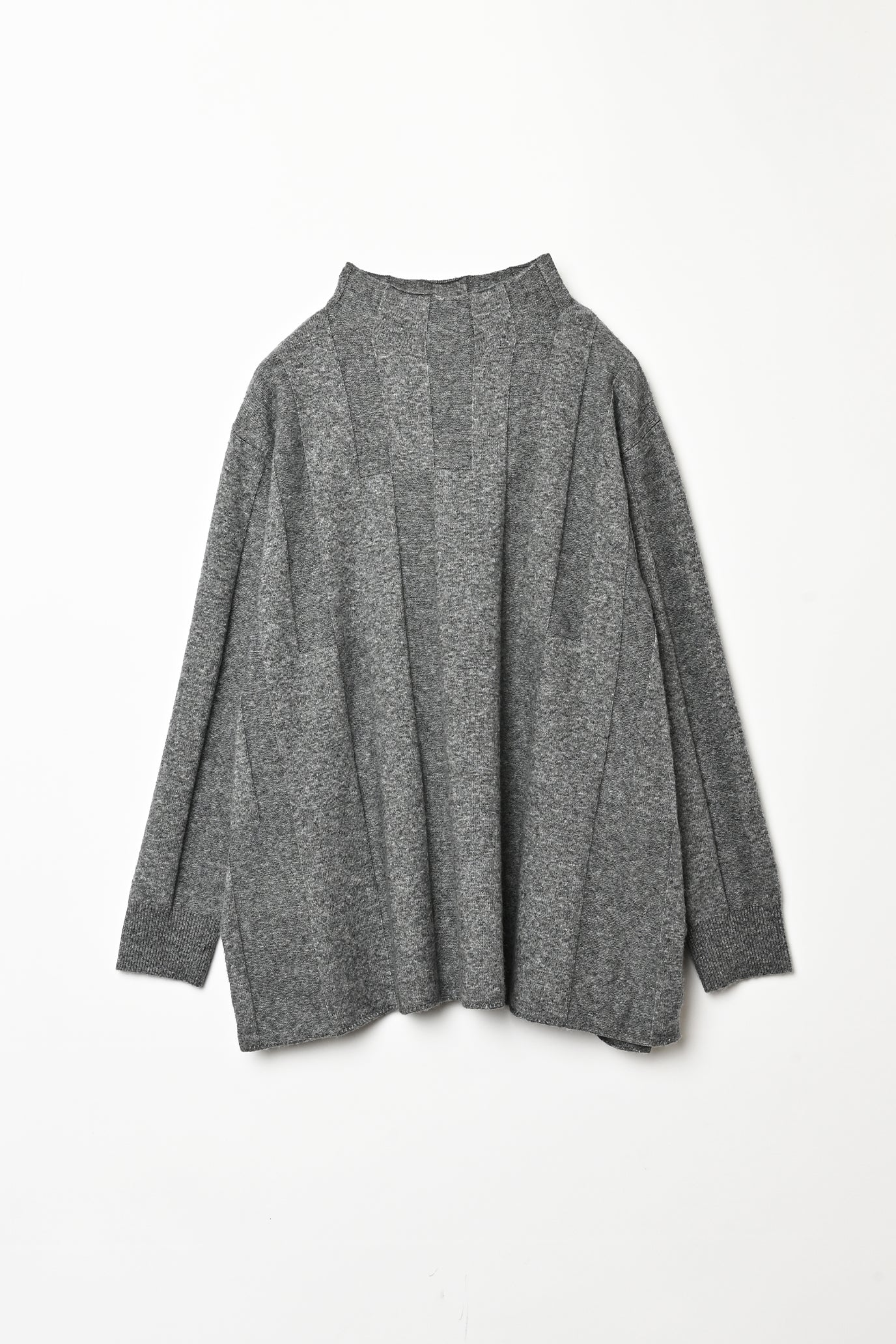 Jersey Reversible Block High Neck Pullover