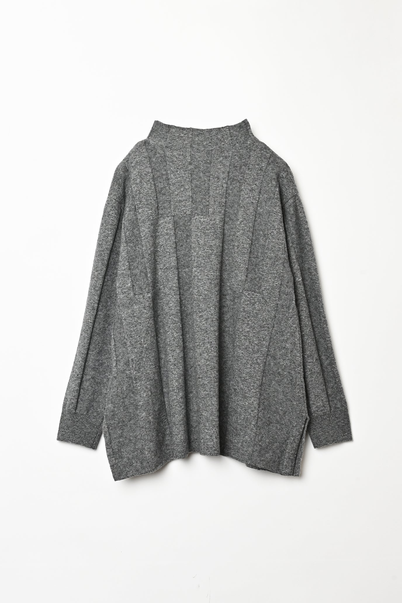 Jersey Reversible Block High Neck Pullover