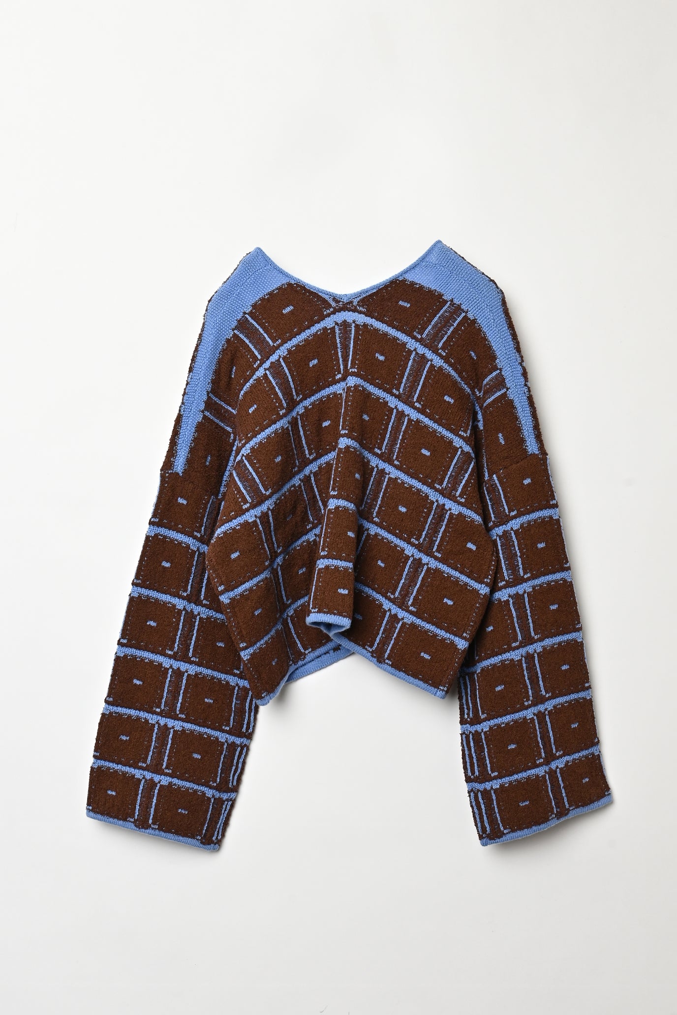 Reversible Geometric Drop Cardigan