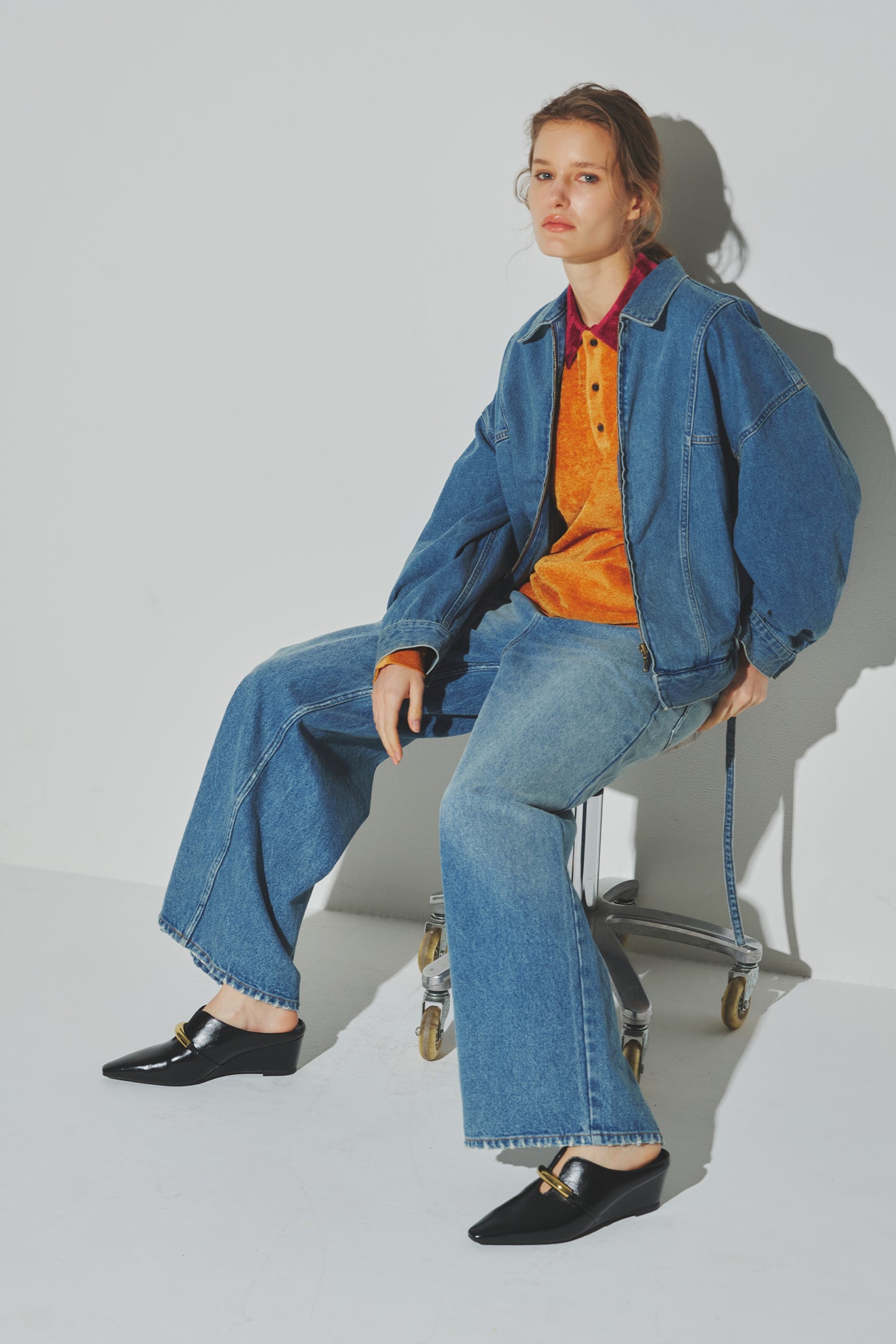 Collared Pile Knit Pullover