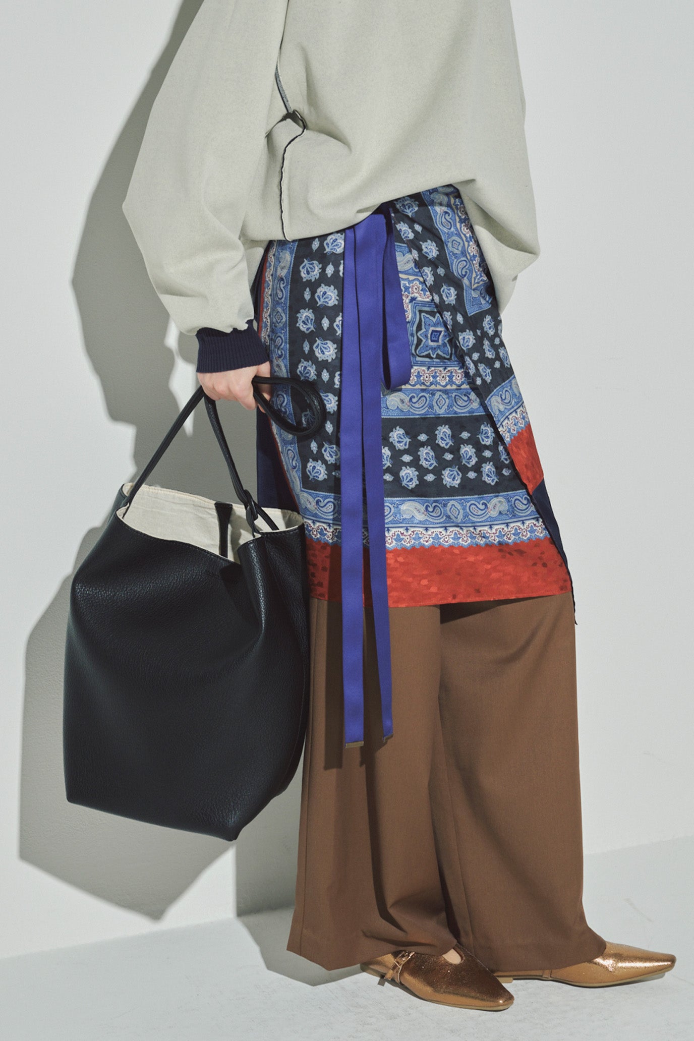 Vintage Scarf Print Skirt