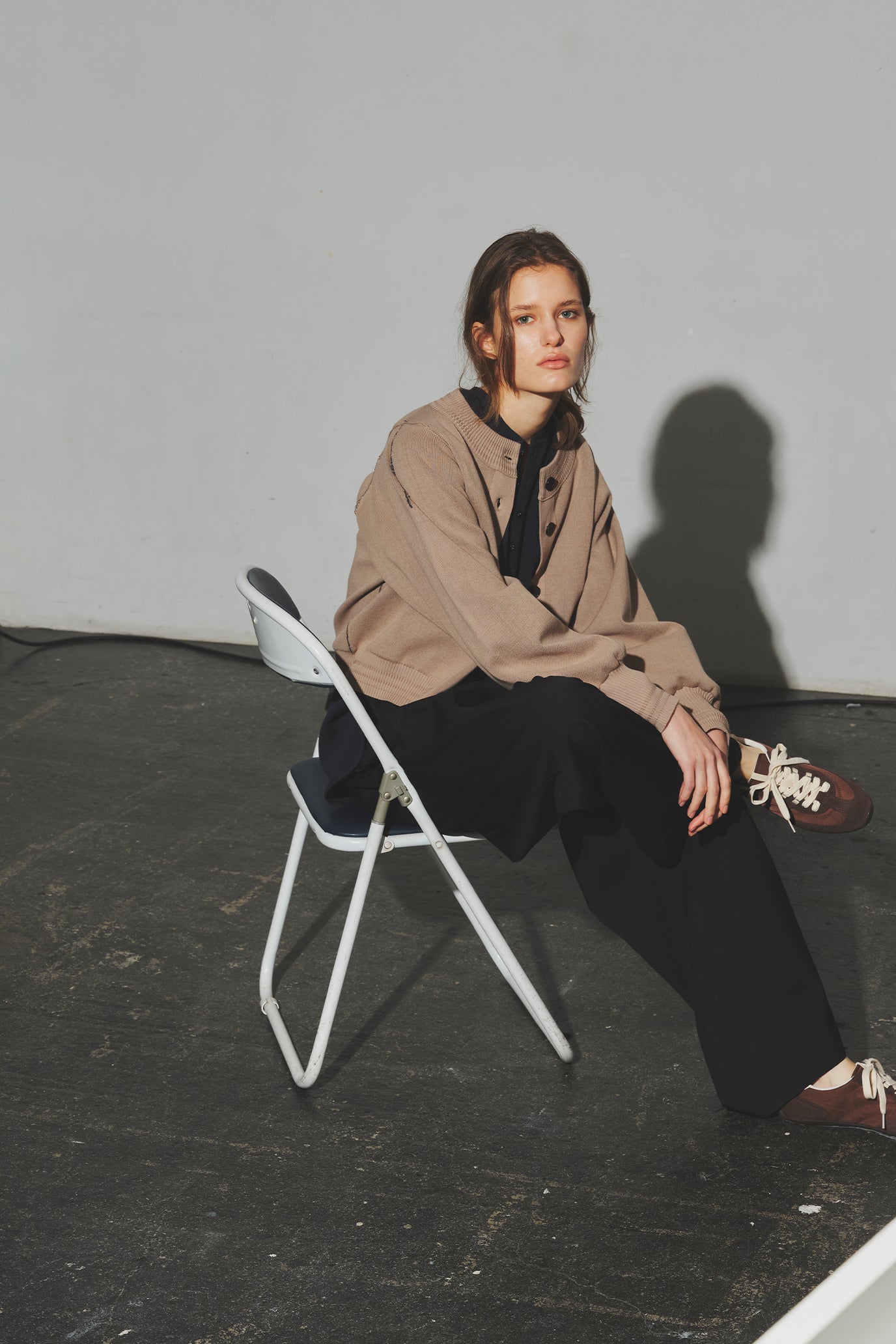 Henley Neck Round Hem Pullover
