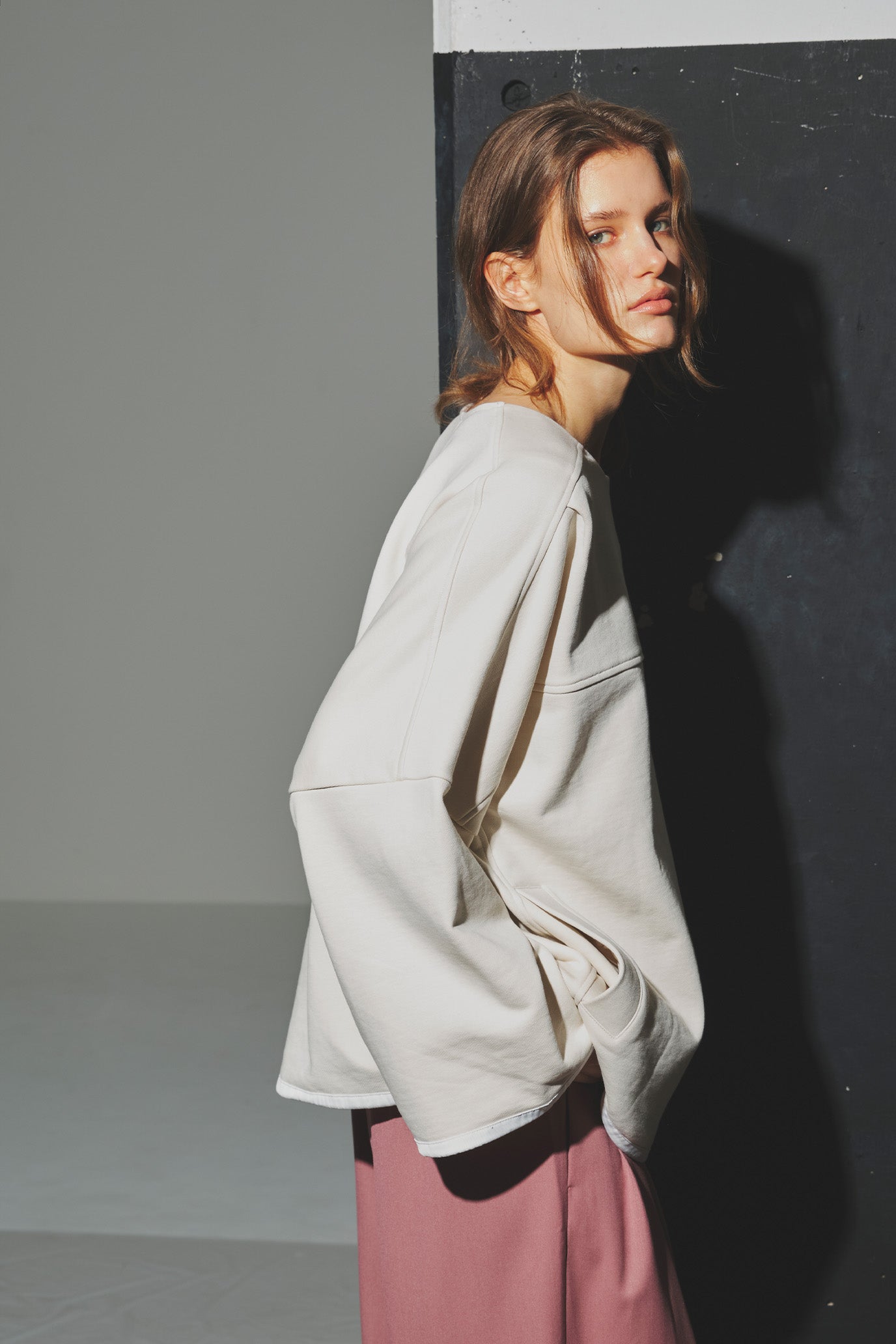 French Terry Panel Pullover