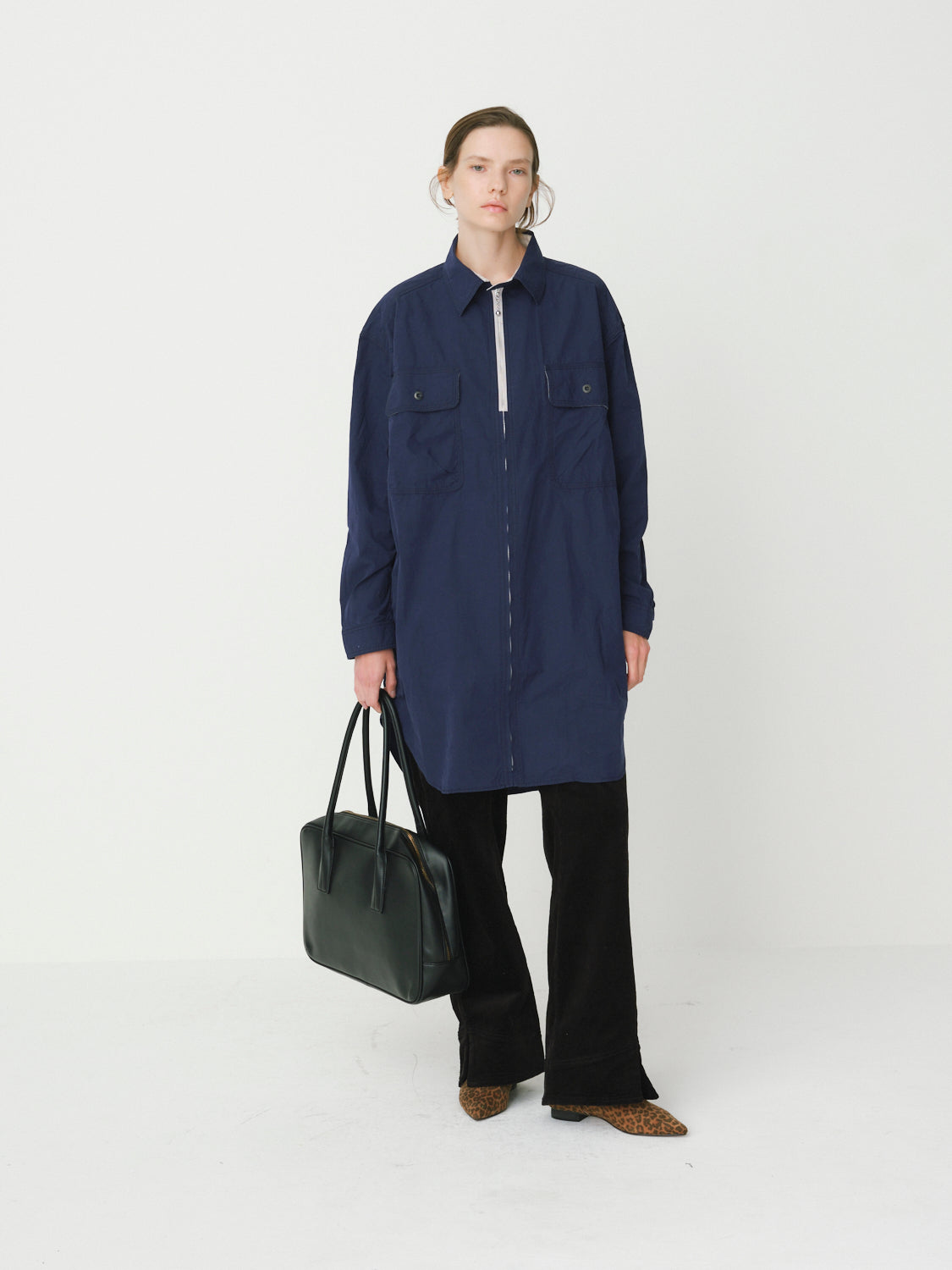 Round Yoke Long Shirt