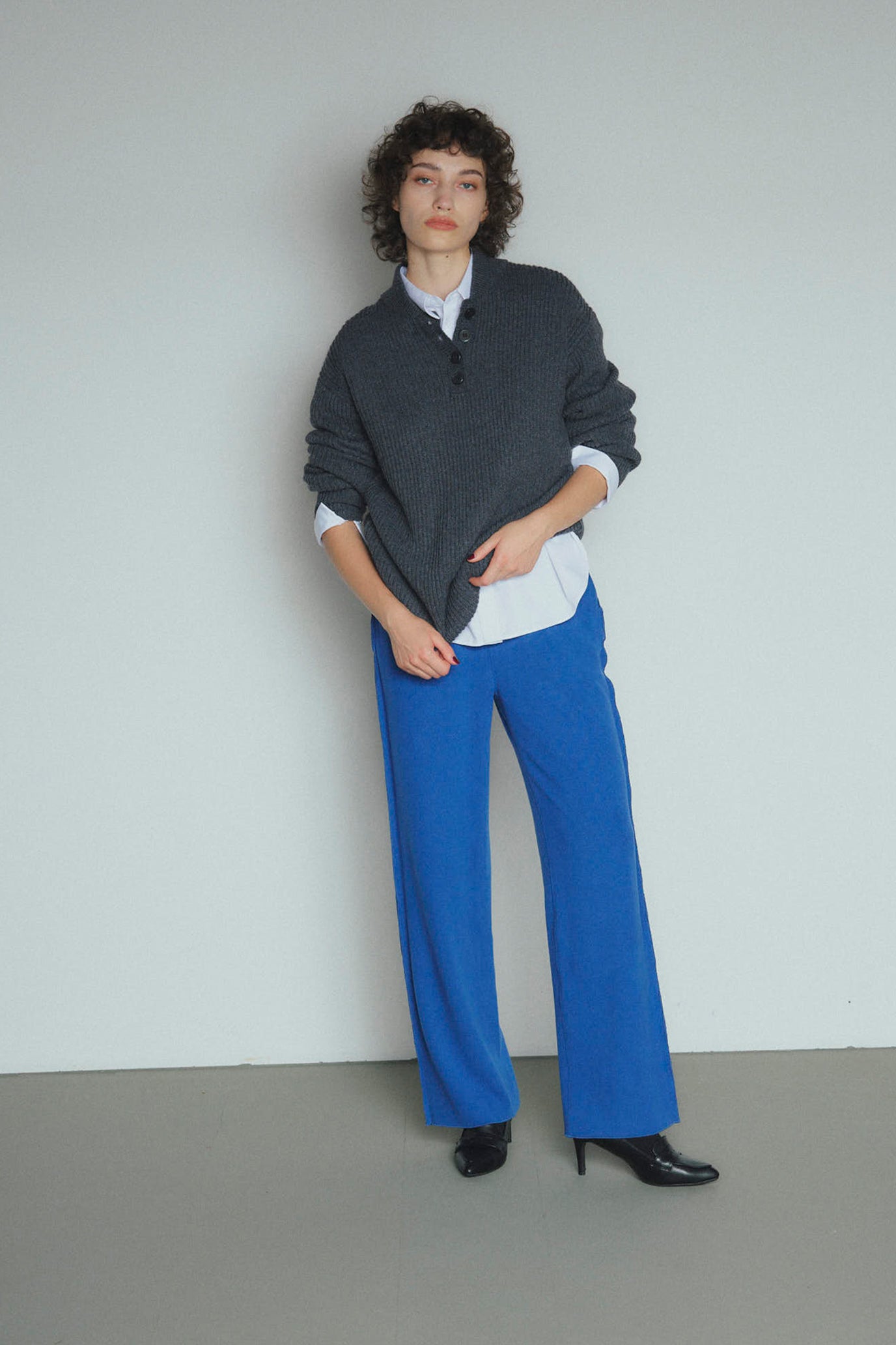Tweed-Look Stretch Pants