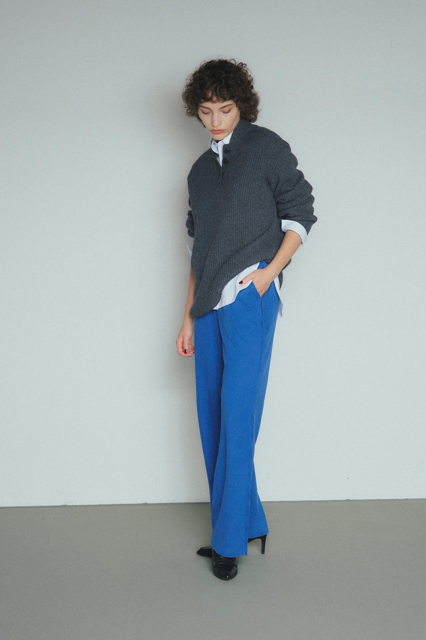 Tweed-Look Stretch Pants