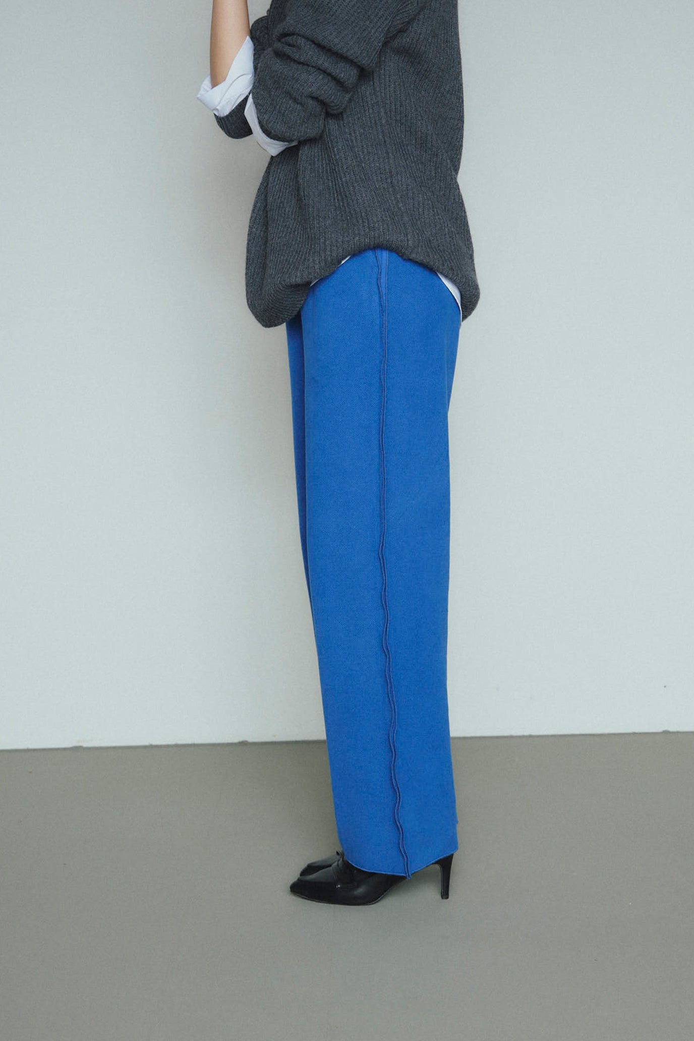 Tweed-Look Stretch Pants