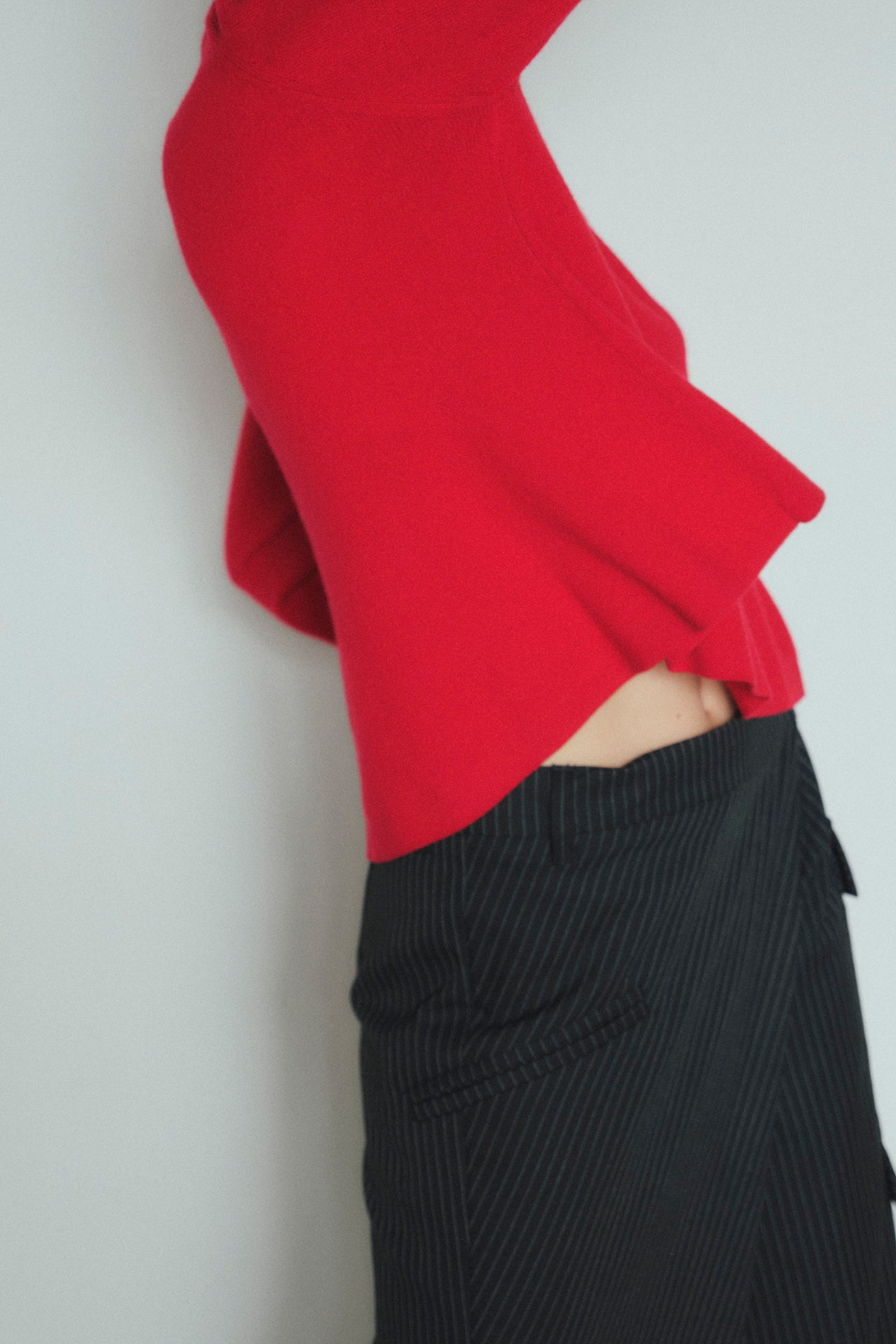 Peplum Knit Pullover