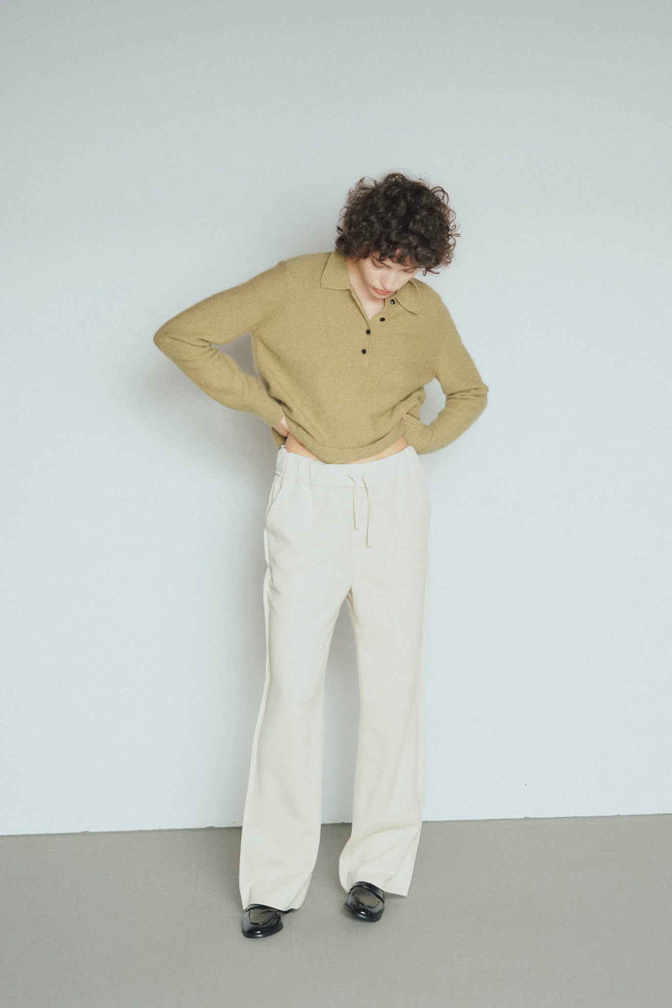 Tweed-Look Stretch Pants