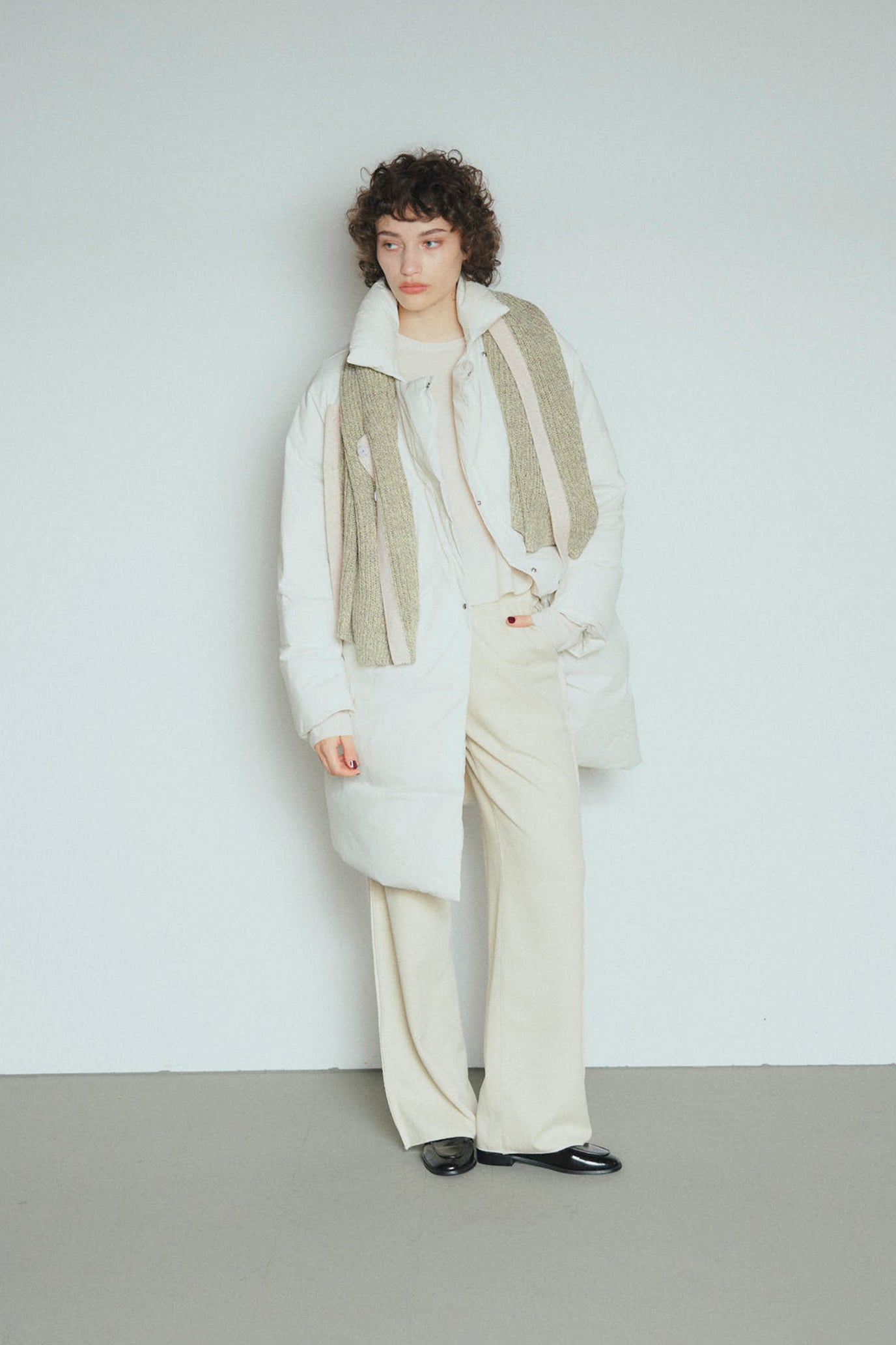 Tweed-Look Stretch Pants