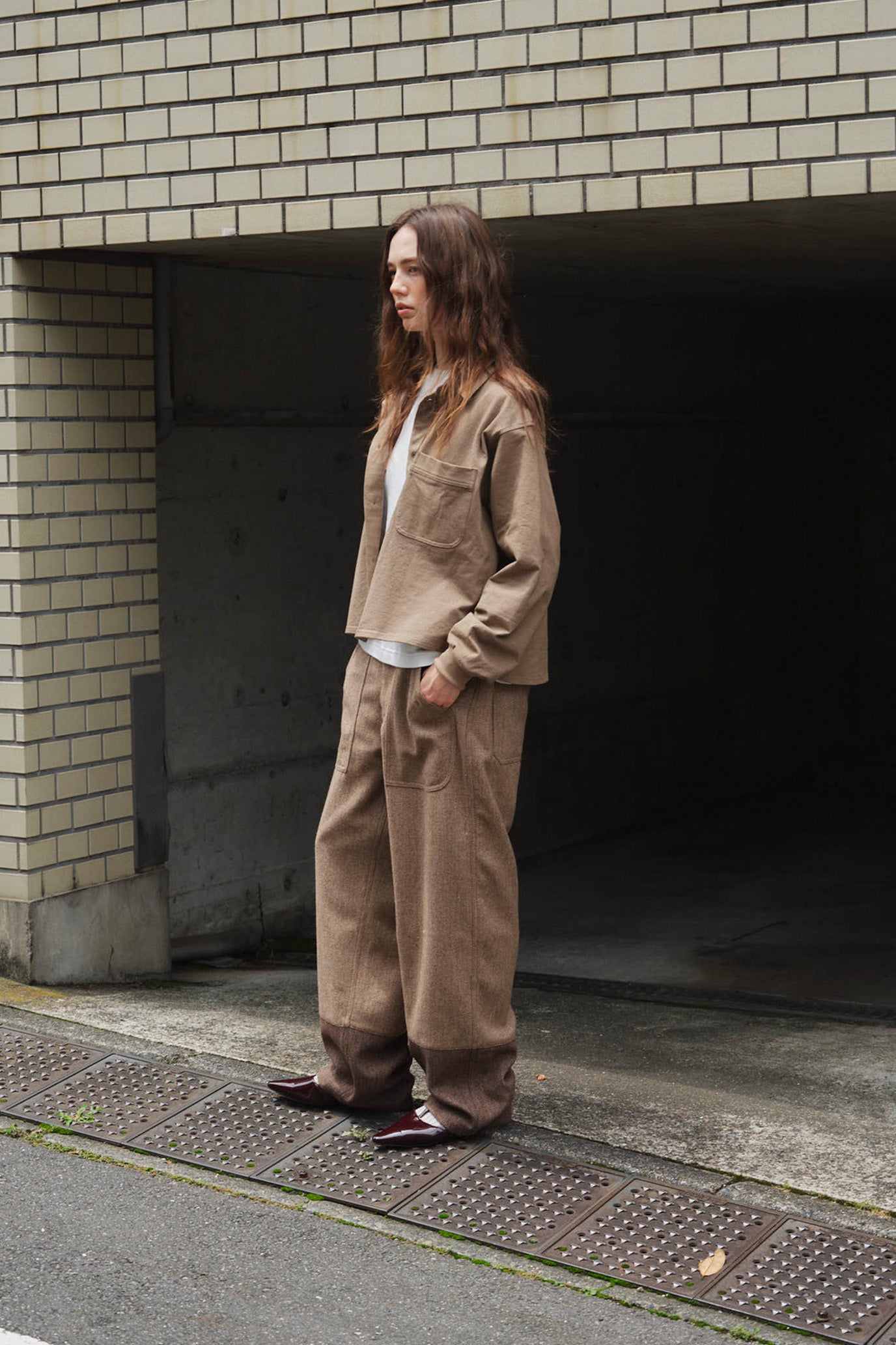 Knit Denim Shirt