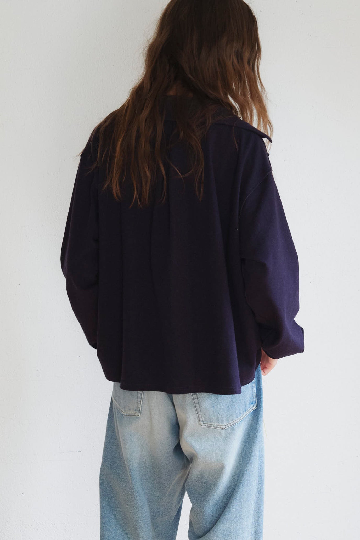 Knit Denim Shirt