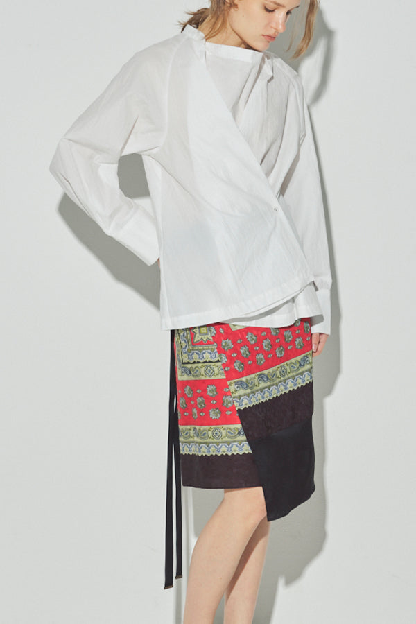 Vintage Scarf Print Skirt
