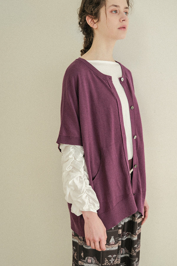Concealed Placket Cocoon Oversized Vest