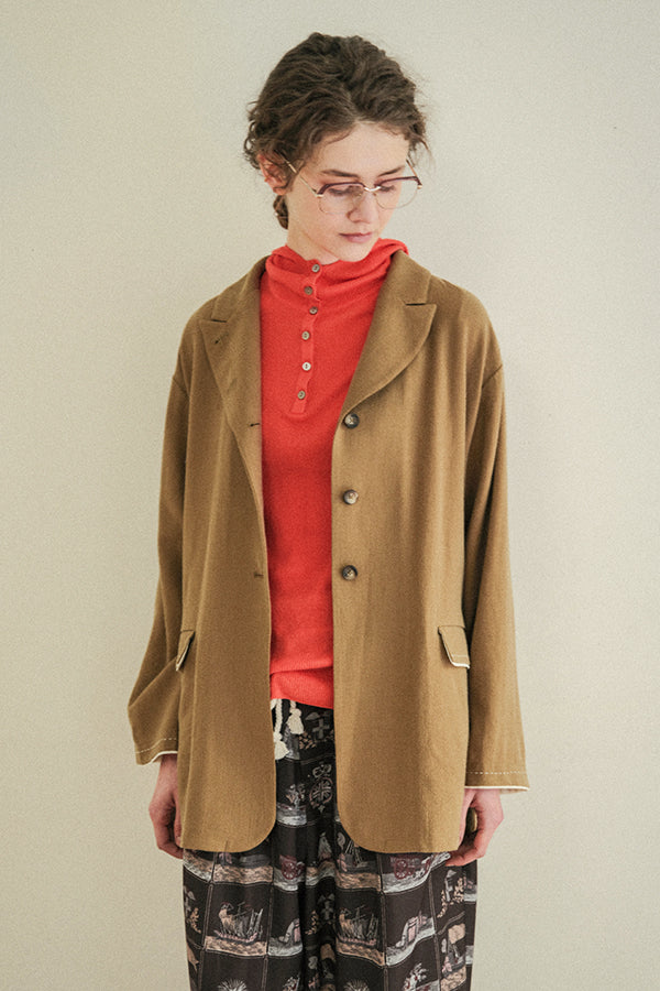 ATELIER SAGA 刺繍入りジャケット Decorative Stitch Jacket