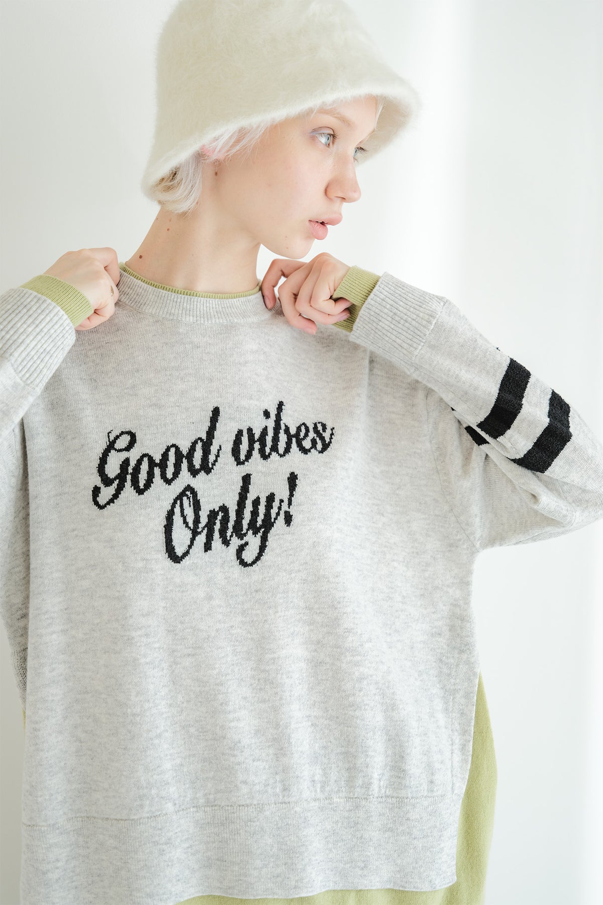 “good” Logo Layered Pullover