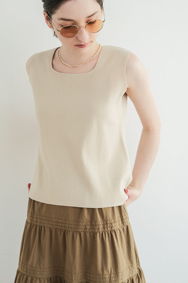 2-Way Full Milano Knit Sleeveless Pullover