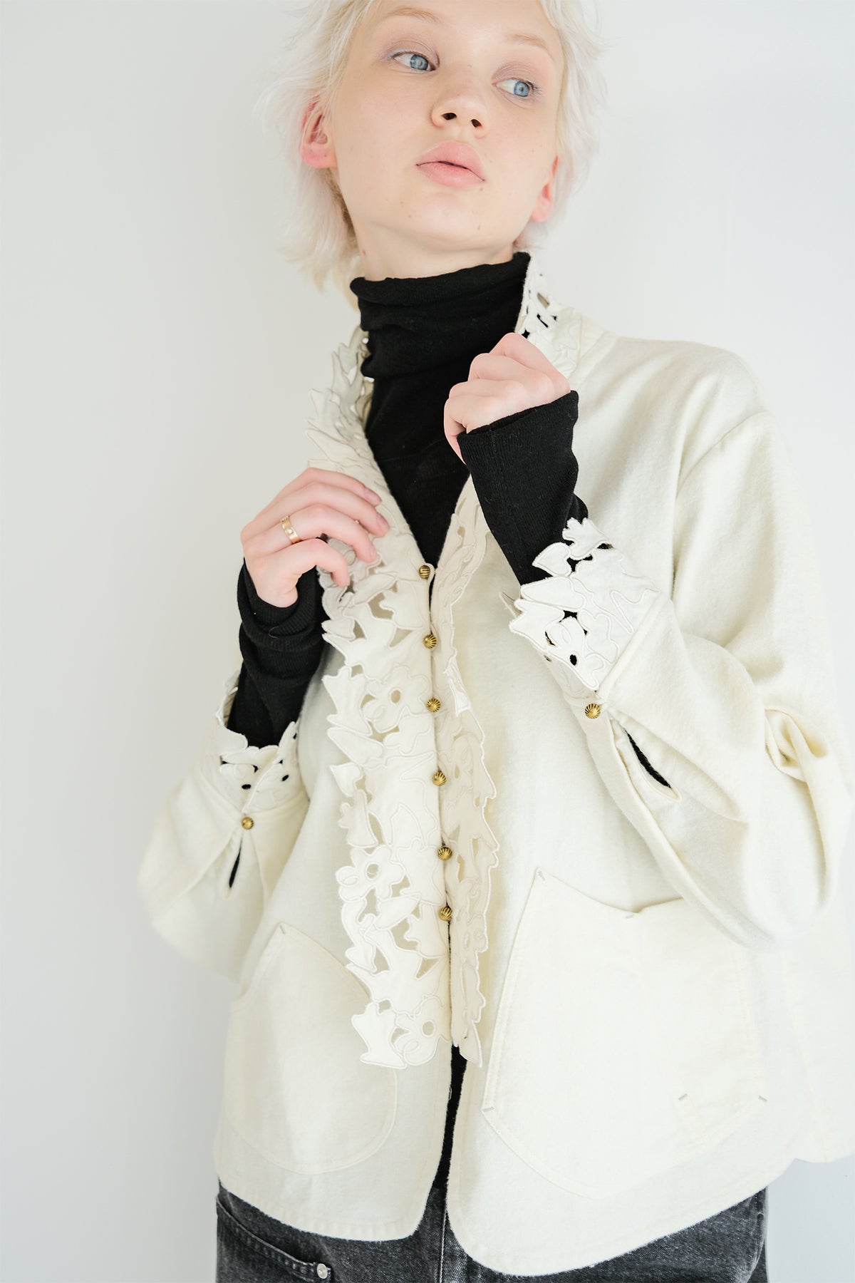 Punched Lace Blouse