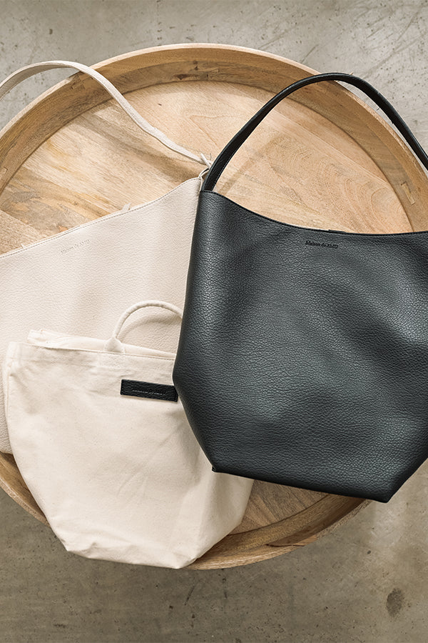 One-Handle Leather Bag with Mini Bag