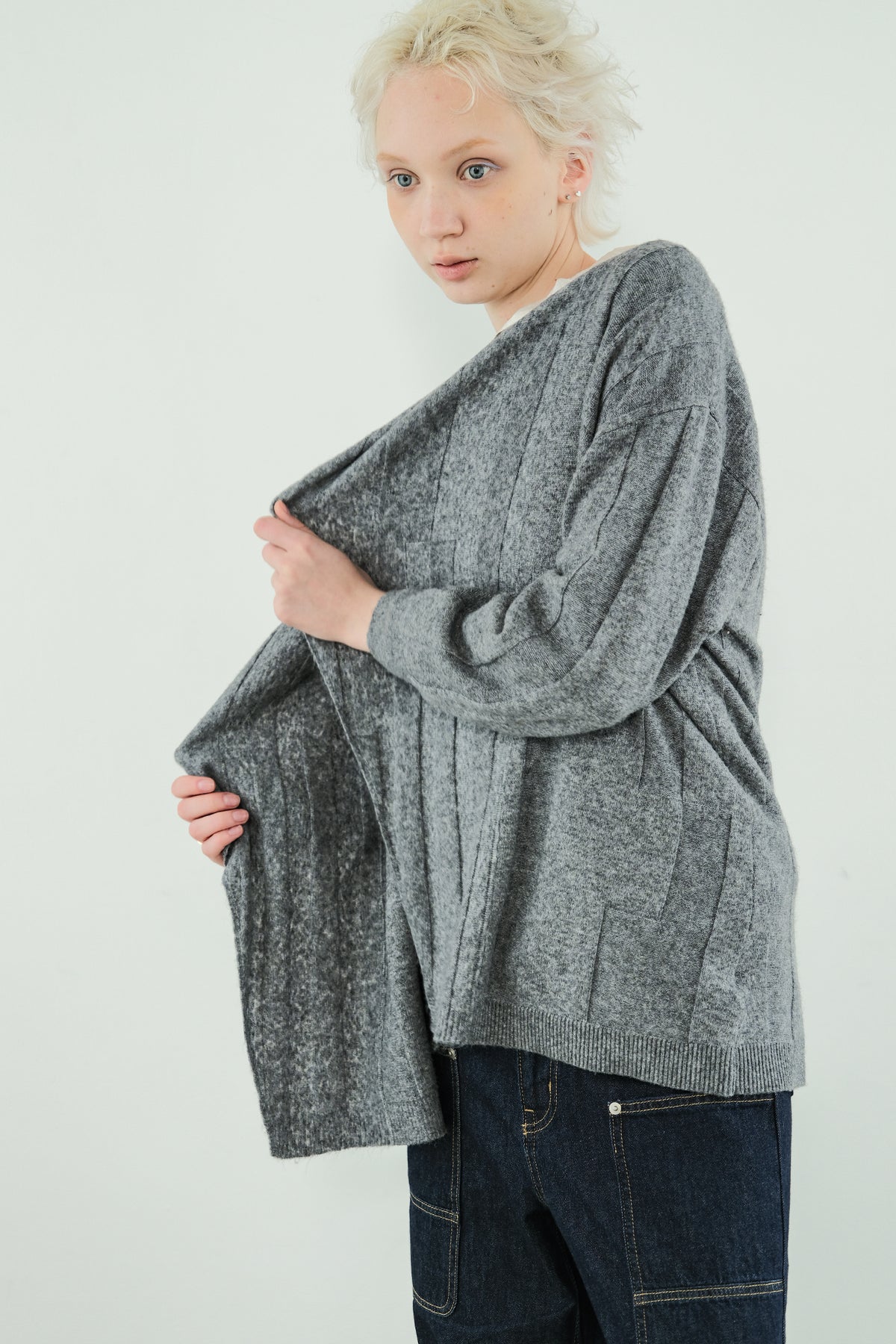 Jersey Reversible Block Cardigan