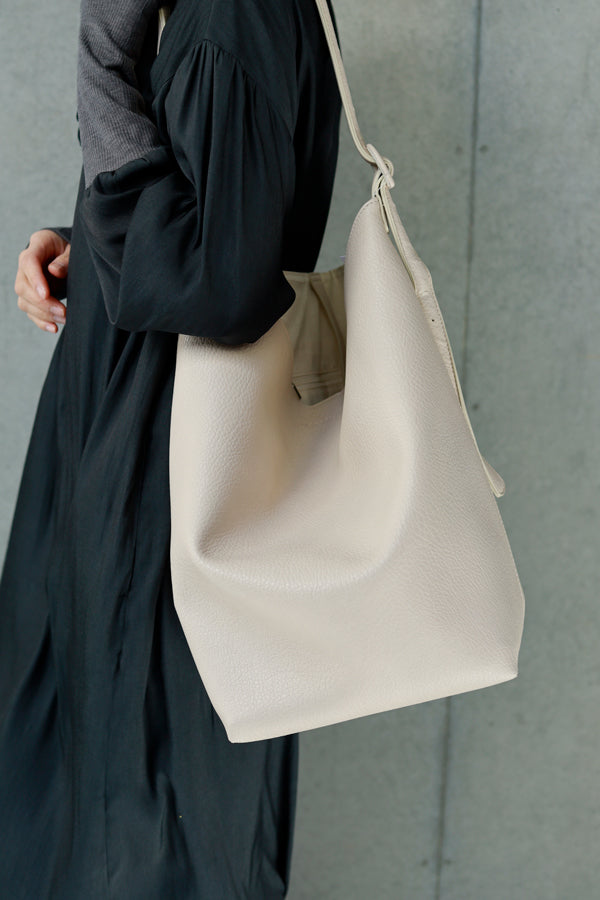 One-Handle Leather Bag with Mini Bag