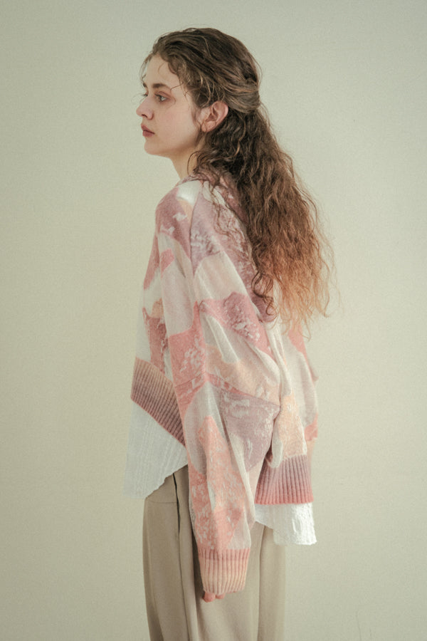 Sheer Camouflage Hooded Cardigan