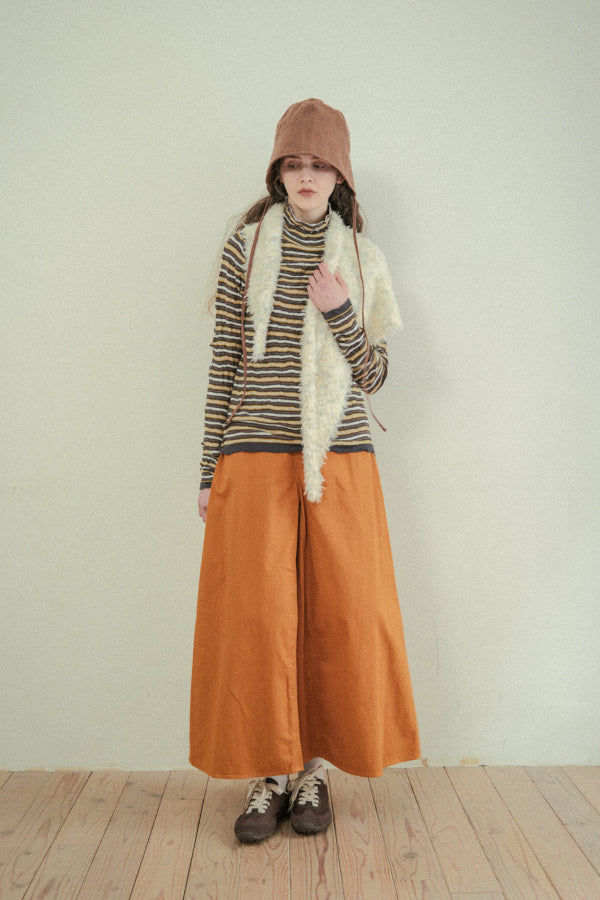 Crinkled Stripe Pullover
