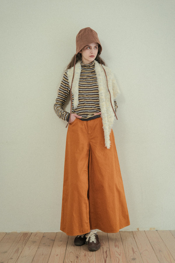 Crinkled Stripe Pullover