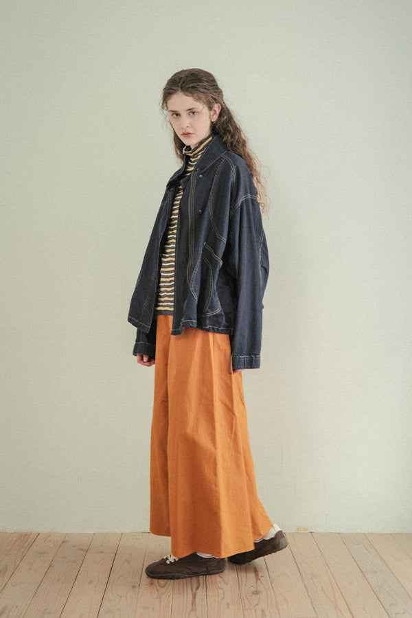 Crinkled Stripe Pullover