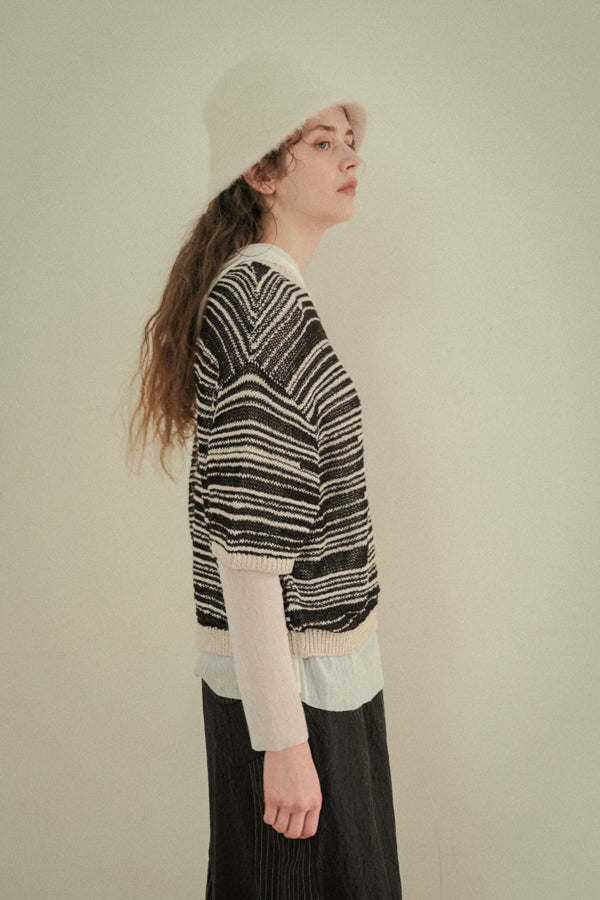 Mixed Yarn Vest