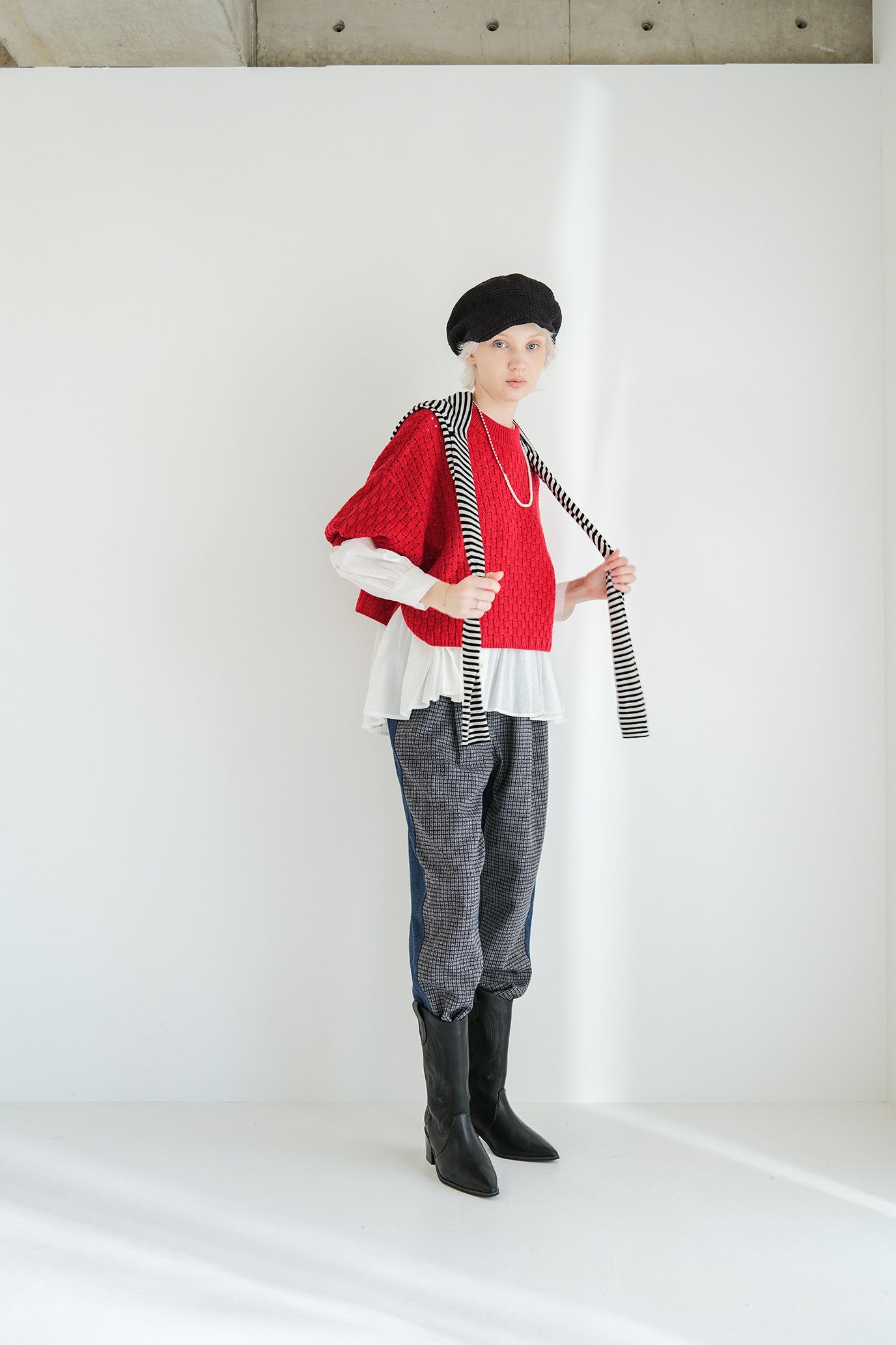 Block Piqué Puff Vest