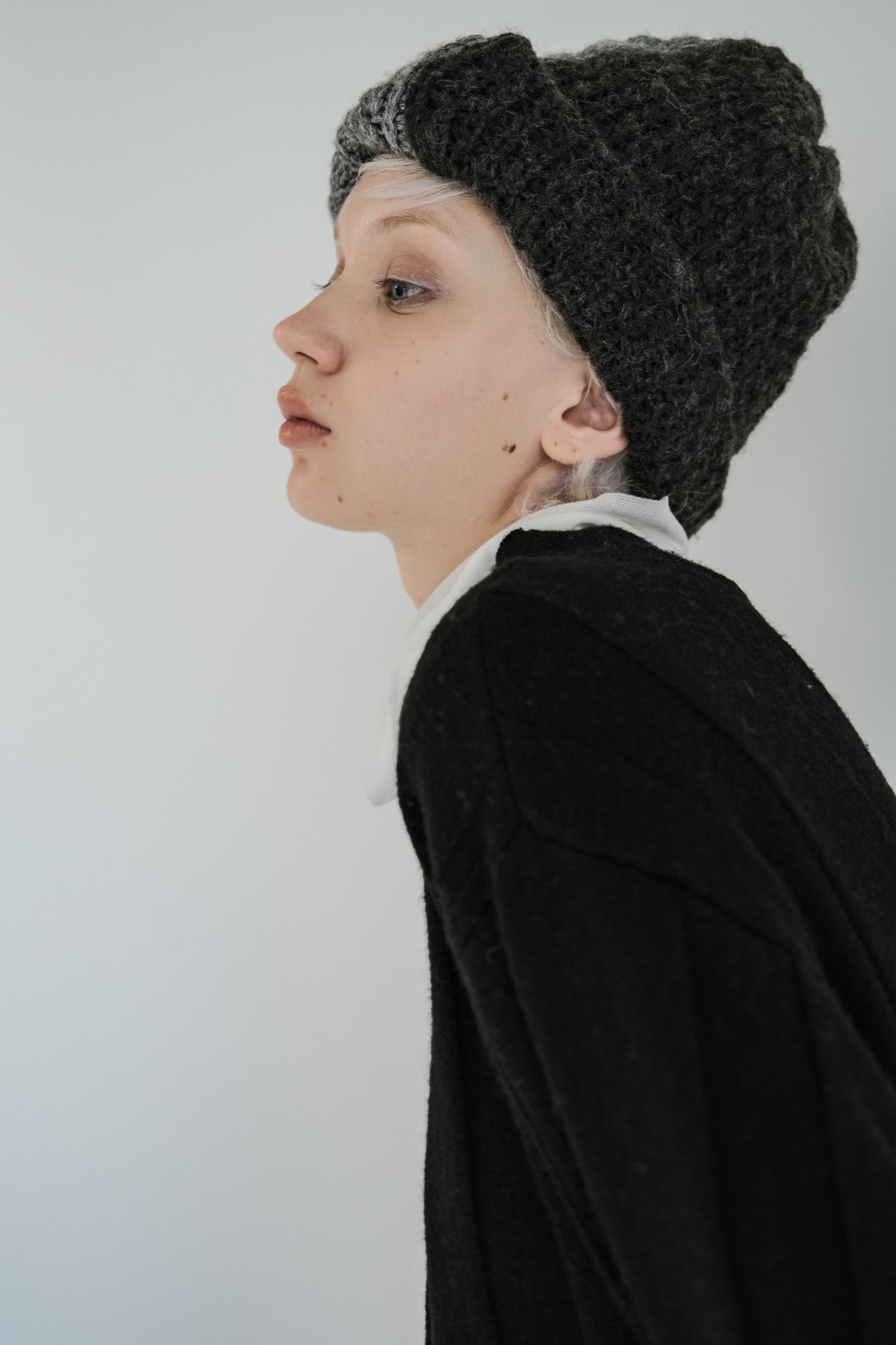 Jersey Reversible Block High Neck Pullover