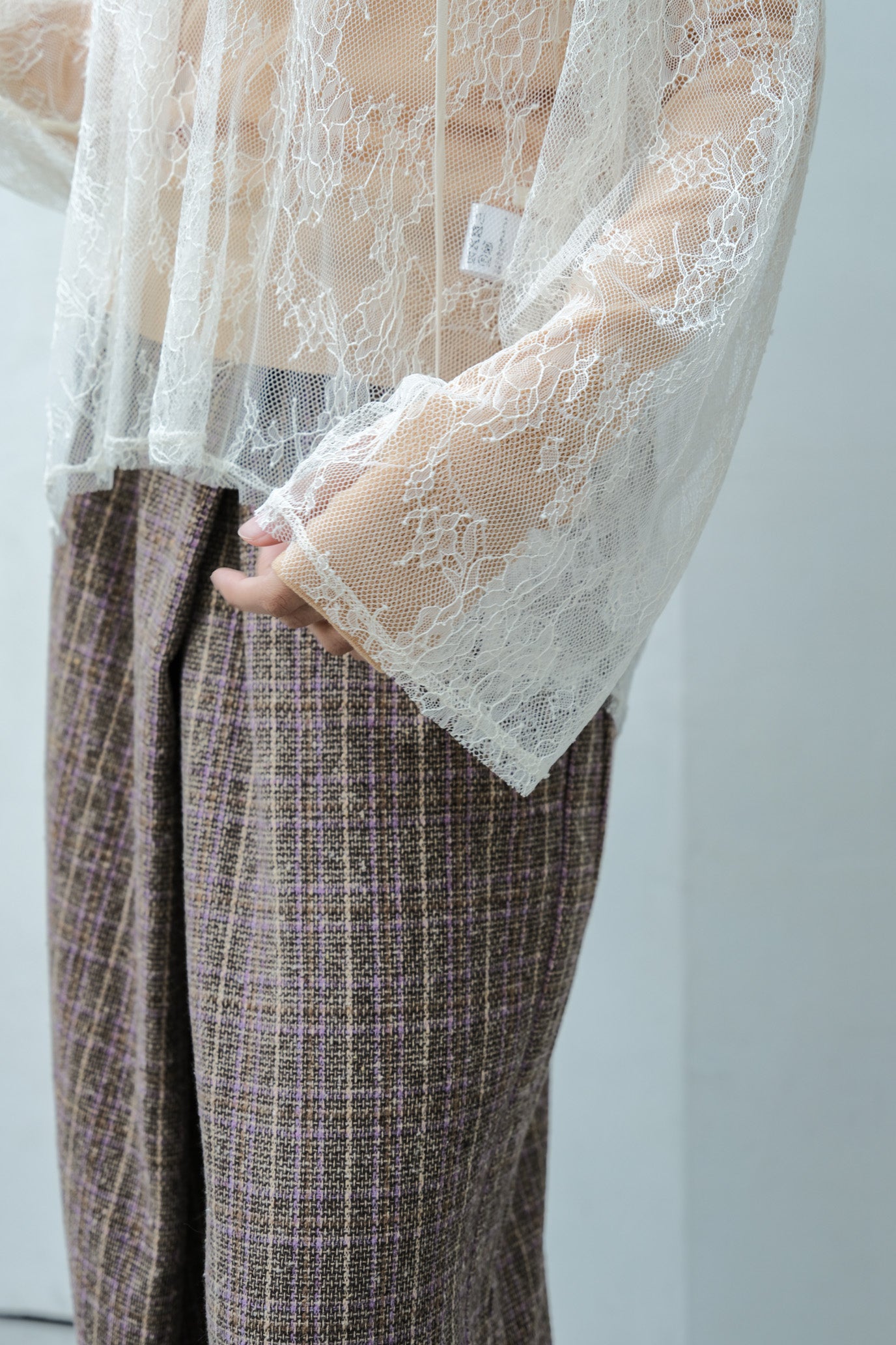Lace Hood Pullover