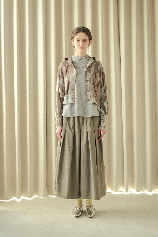 Sheer Camouflage Hooded Cardigan