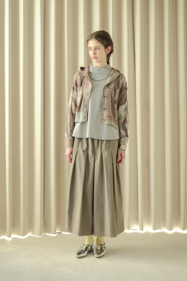 Sheer Camouflage Hooded Cardigan