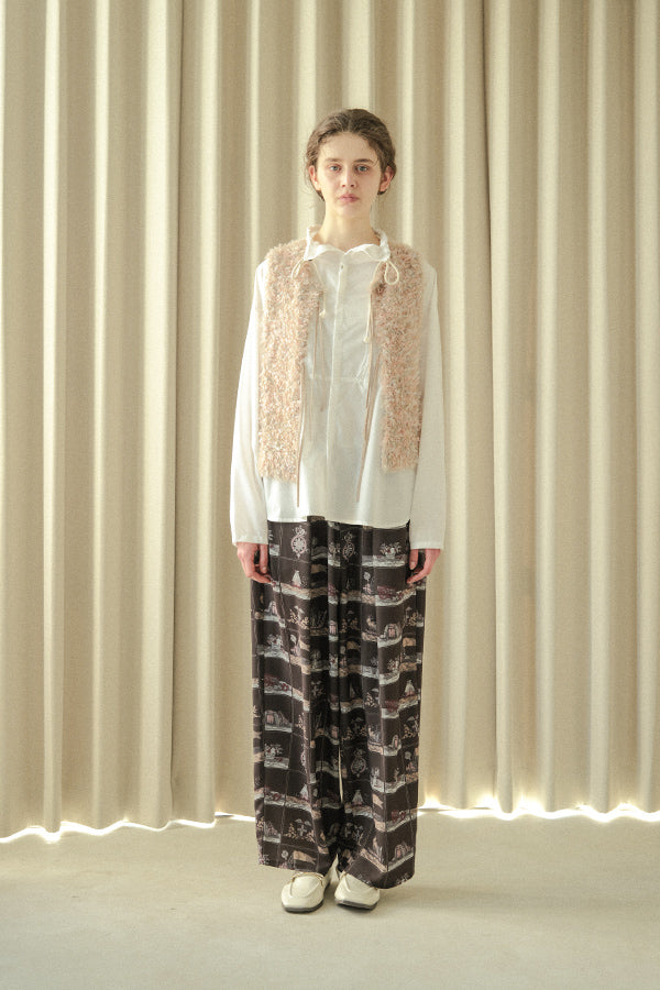 Feather Tulle Vest