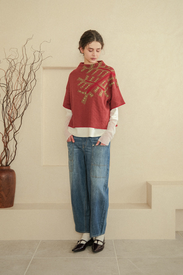 Linear Leaf Vest